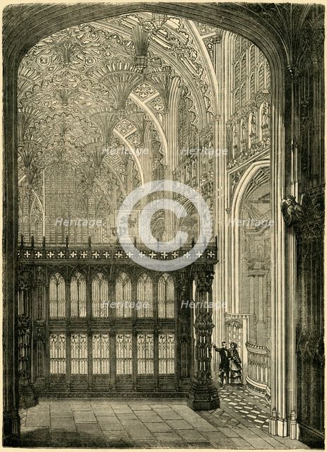 'Entrance to King Henry VII.'s Chapel', (1881). Creator: Unknown.