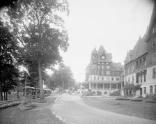 Entrance to Hotel Victory, Put-In-Bay, Ohio, c1906. Creator: Unknown