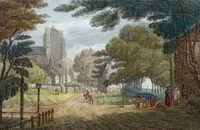 Entrance to Hastings, East Sussex, from Old London Road, showing All Saints Church, c1790. Artist: Anon