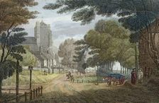Entrance to Hastings, East Sussex, from Old London Road, showing All Saints Church, c1790. Artist: Anon