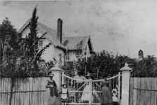 Entrance to old Cumbooquepa, the residence of Thomas Blacket Stephens, South Brisbane, c1873. Creator: William Boag