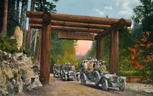 Entrance to Mount Rainier National Park c1916. Artist: Asahel Curtis