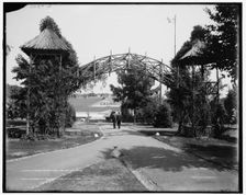 Entrance to Mountain Park, Mt. Tom, Mass., c.between 1905 and 1915. Creator: Unknown