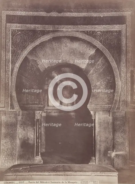 Entrance to Mihrab, Cordoba Cathedral, c1885. Creator: Juan Laurent.