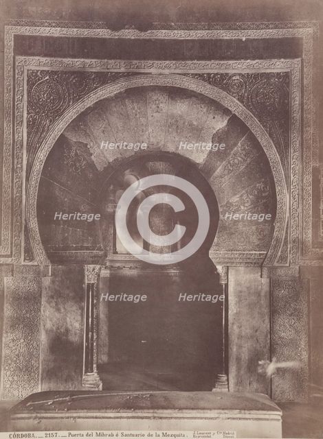 Entrance to Mihrab, Cordoba Cathedral, c1885. Creator: Juan Laurent.
