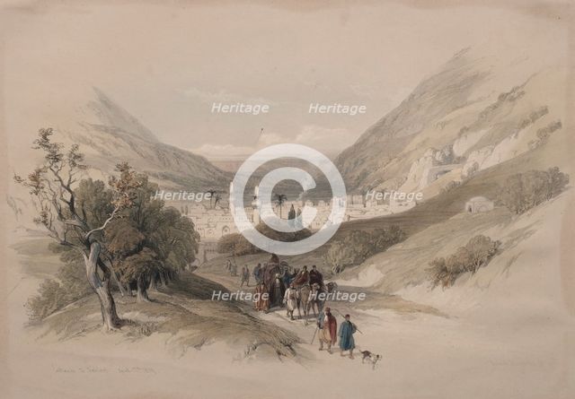 Entrance to Nablus, 1839. Creator: David Roberts (British, 1796-1864).
