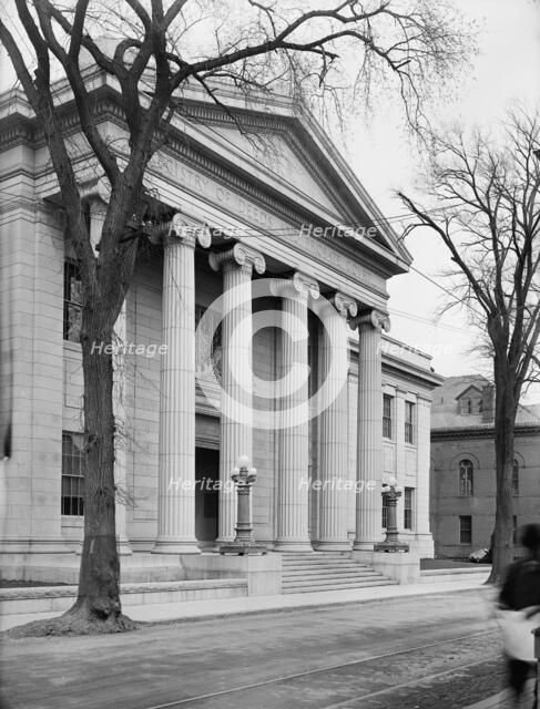 Entrance to new probate house, Salem, Mass., between 1909 and 1920. Creator: Unknown.