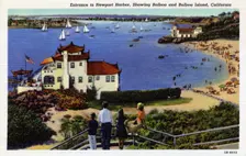 Entrance to Newport Harbor, California, USA, 1940