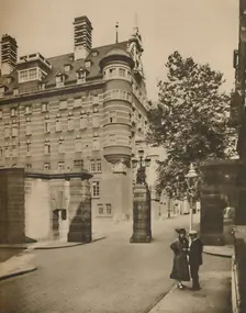 Entrance to Scotland Yard from Derby Street c1935. Creator: Joel