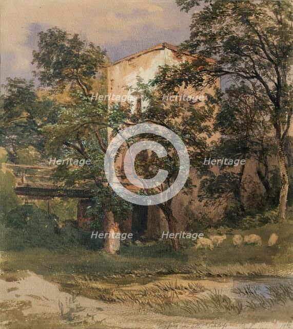 Entrance to Seebenstein Castle, 1872. Creator: Joseph Hoger.