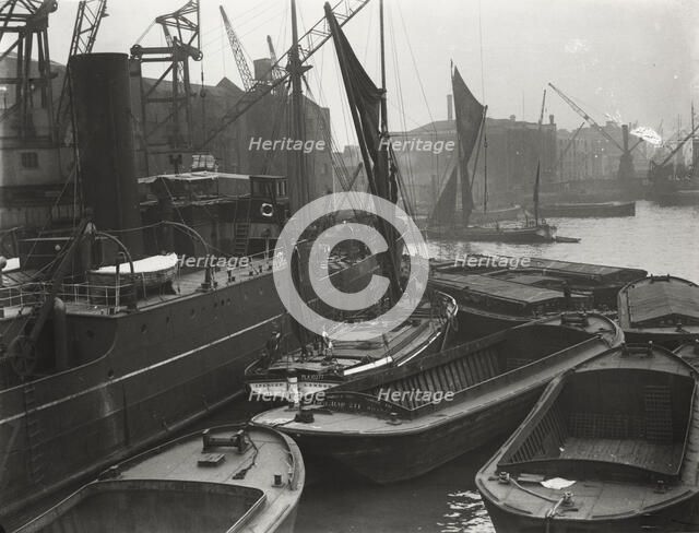 Entrance to St Katharine's Dock, London, c1925. Artist: Unknown
