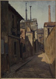 Entrance to passage Moret, rue des Cordelieres, c1900. Creator: Germain Eugene Bonneton
