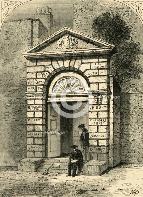 'Entrance to Westminster School', (1881). Creator: Unknown.
