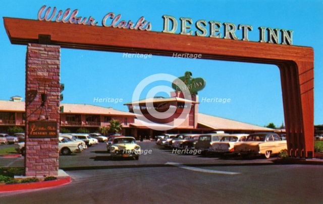 Entrance to Wilbur Clark's Desert Inn, Las Vegas, Nevada, USA, 1956. Artist: Unknown