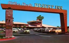 Entrance to Wilbur Clark's Desert Inn, Las Vegas, Nevada, USA, 1956