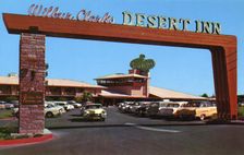 Entrance to Wilbur Clark's Desert Inn, Las Vegas, Nevada, USA, 1956