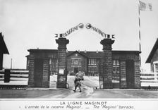Entrance to the Maginot barracks, Maginot Line, France, c1935-1940. Artist: Anon