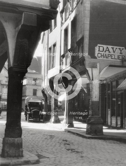 Entrance to the market place, Dinan, Brittany, France, 20th century. Artist: Unknown