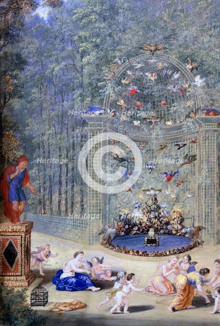 'Entrance to the Maze at Versailles', 1693. Artist: Jean Cotelle the younger
