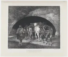 Entrance to the Adelphi Wharf, 1821. Creators: Theodore Gericault, Charles Joseph Hullmandel