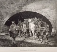 Entrance to the Adelphi Wharf, 1821. Creators: Charles Joseph Hullmandel, Theodore Gericault