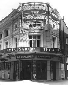Entrance to the Ambassadors Theatre, West Street, London, c1960-1973 Creator: Arthur Charles Kirby Ware