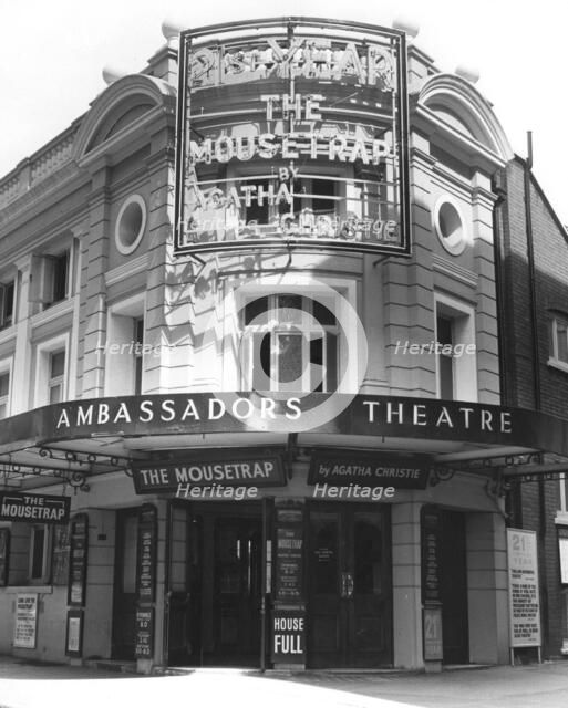 Entrance to the Ambassadors Theatre, West Street, London, c1960-1973 Creator: Arthur Charles Kirby Ware.