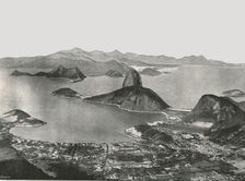 Entrance to the Bay from the summit of Corcovado, Rio de Janeiro, Brazil, 1895. Creator: Unknown