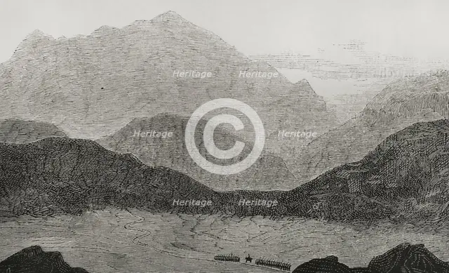 Entrance to the Bolan Pass, (present-day Pakistani territory), 1878.  Creator: Unknown.