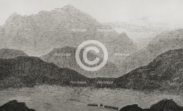 Entrance to the Bolan Pass, (present-day Pakistani territory), 1878.  Creator: Unknown.