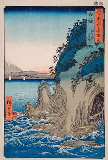 Entrance to the Cave at Enoshima Island in Sagami Province, Number 15, 1853. Creator: Ando Hiroshige