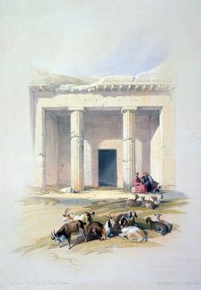 Entrance to the Cave of Beni Hassan 19th century. Artist: David Roberts