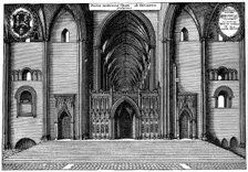 Entrance to the choir of old St Paul's Cathedral, City of London, 1892