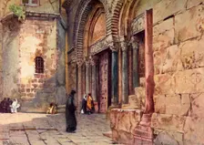 Entrance to the Church of the Holy Sepulchre 1902. Creator: John Fulleylove