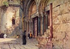 Entrance to the Church of the Holy Sepulchre 1902. Creator: John Fulleylove
