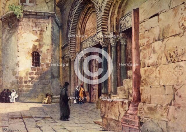 'Entrance to the Church of the Holy Sepulchre', 1902. Creator: John Fulleylove.