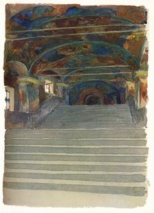 Entrance to the Church of Elijah the Prophet, Yaroslav c1900, (1905). Artist: Georges Kossiakoff