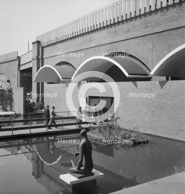 Entrance to the 'Downstream' section, Festival of Britain site, South Bank, Lambeth, London, 1951. Artist: MW Parry.