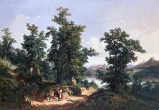 Entrance to the Forest of Saverne 1838. Artist: Edouard Jean Marie Hostein