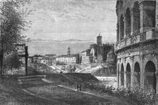Entrance to the Forum, looking North; A First Visit to Rome 1875. Creator: Unknown