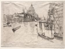 Entrance to the Grand Canal, Venice, 1880. Creator: Otto H. Bacher (American, 1856-1909)