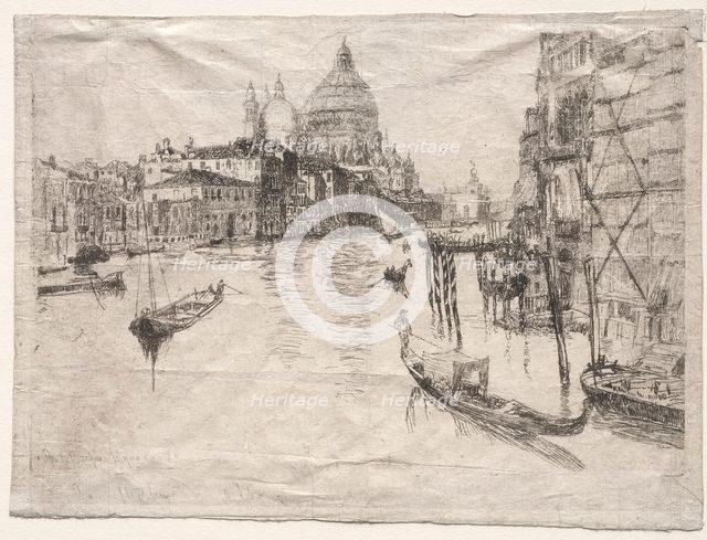 Entrance to the Grand Canal, Venice, 1880. Creator: Otto H. Bacher (American, 1856-1909).