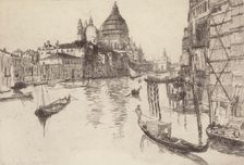 Entrance to the Grand Canal, Venice, 1880. Creator: Otto Henry Bacher