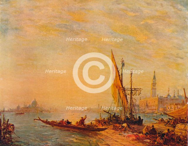 'Entrance To The Grand Canal, Venice', c1875. Artist: Felix Francois Georges Philibert Ziem.