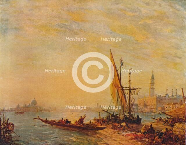 'Entrance To The Grand Canal, Venice', c1875. Artist: Felix Francois Georges Philibert Ziem.