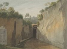 Entrance to the Grotto of Posillipo, Naples, 1778-79. Creator: John Warwick Smith