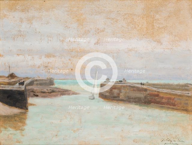 Entrance to the Harbour at St Valery en Caux, 1907. Creator: Jozef Pankiewicz.