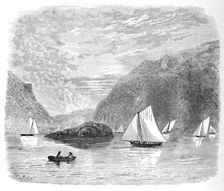 Entrance to the Highlands near Newburgh 1883. Artist: G. Wyand