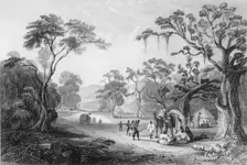Entrance to the Keree Pass 1838. Creator: George Francis White