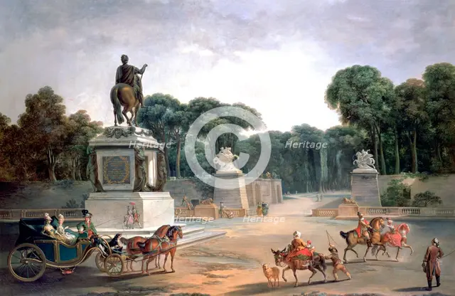 'Entrance to the Palace of Louis XV', 1775. Artist: Jean Baptiste Le Prince